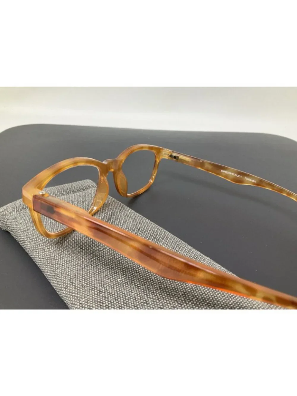 Peepers Last Word Readers +1.00 in Peach Tortoise Shell Gently Used w Case